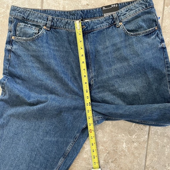 H&M Divided Jeans Womens XXL High Waist Wide-Leg Medium Wash Denim NEW 28 inseam - Picture 11 of 11